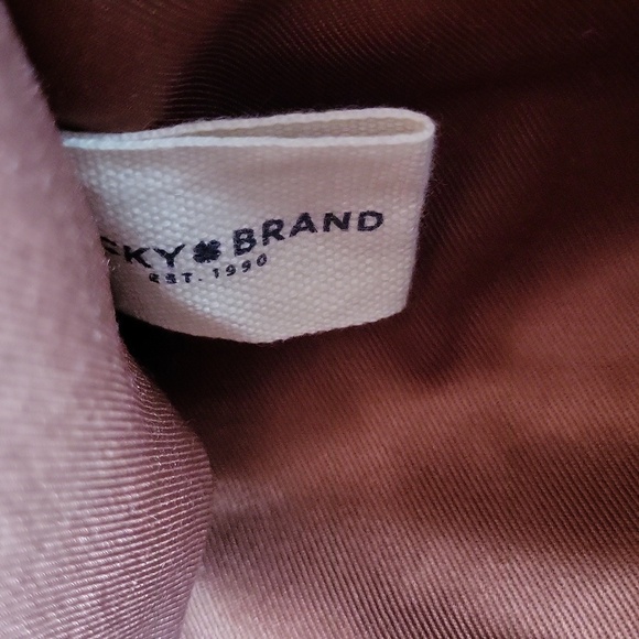 Lucky Brand Cowhide Leather Crossbody Top Handle Satchel - Picture 9 of 16